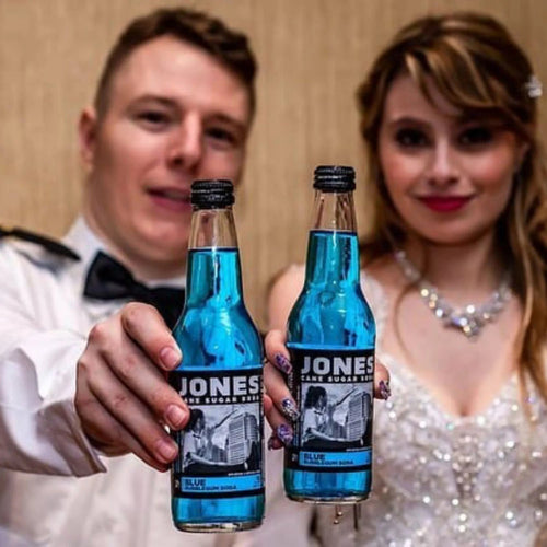 Jones Blue Bubblegum Cane Sugar Soda