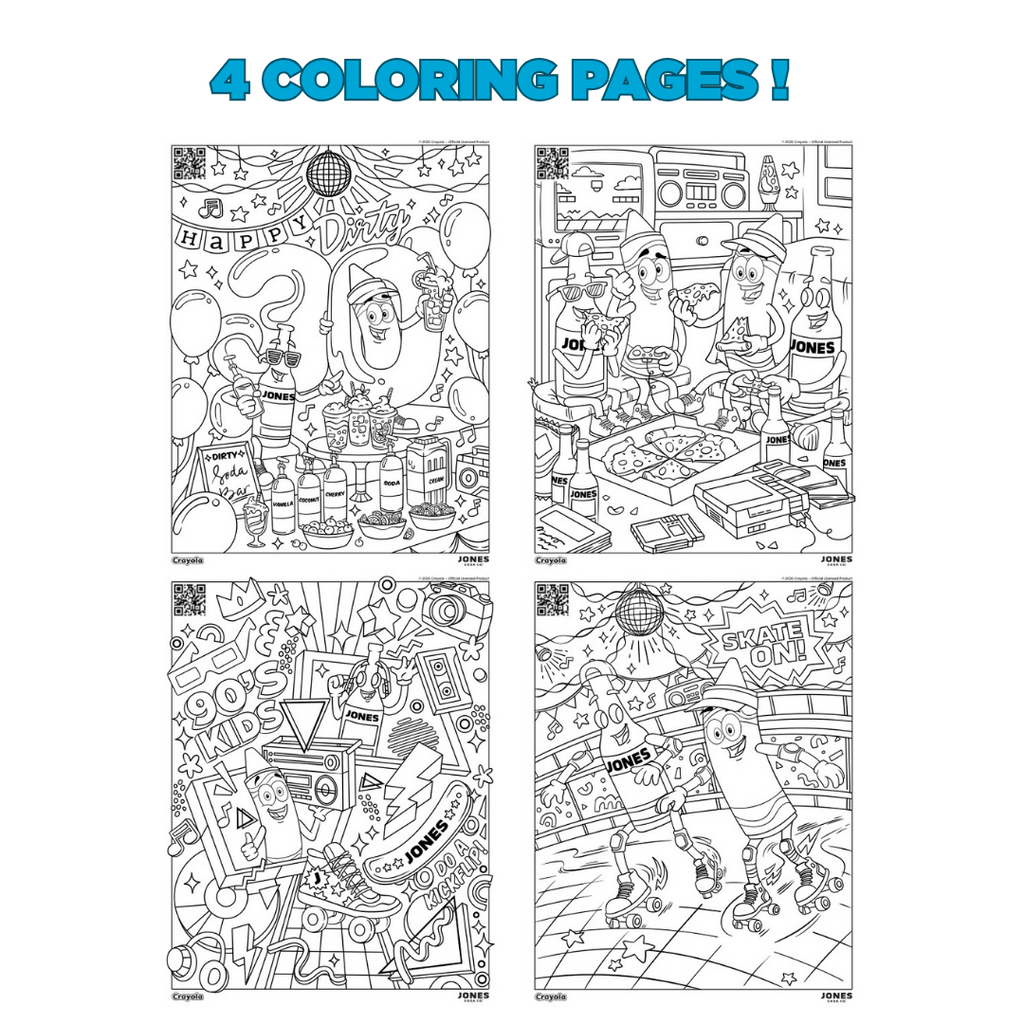 Jones Soda X Crayola Limited Edition 6-Pack