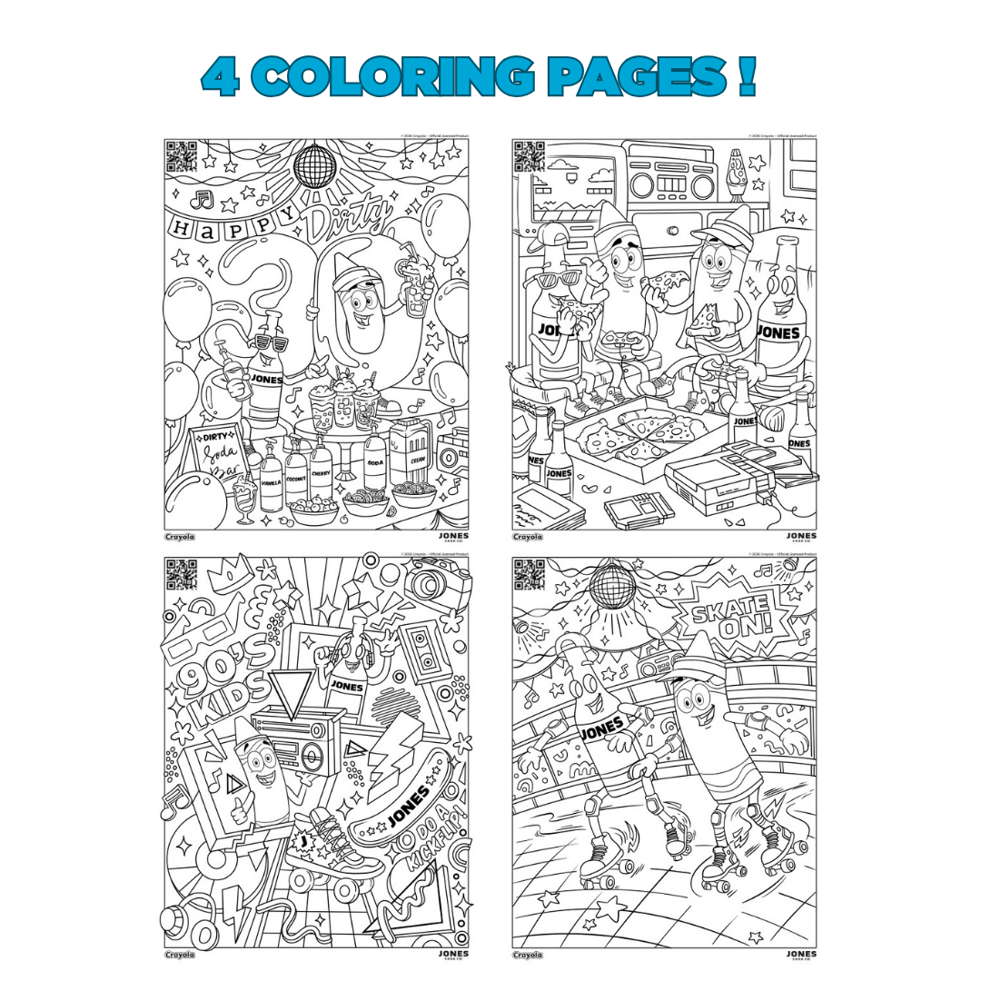 Jones Soda X Crayola Limited Edition 6-Pack